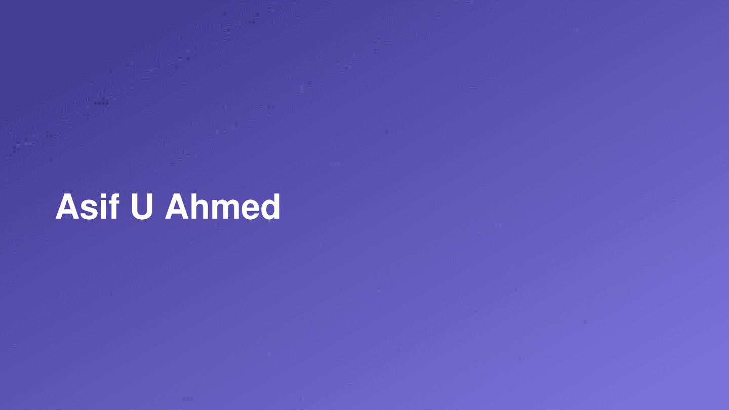 Asif U Ahmed cover